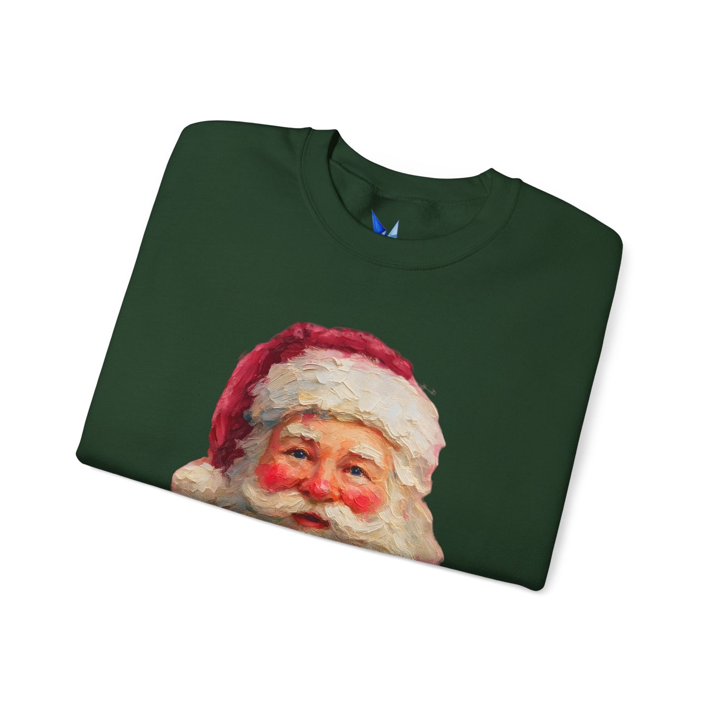 Santa Claus Vintage Portrait Crewneck Sweatshirt Printify