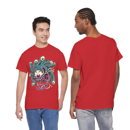 Eye Monster Graphic Tee — Retro Horror Tentacle Skull Shirt Printify