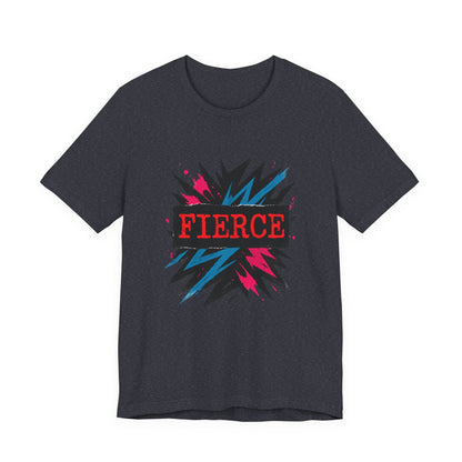 Fierce Graphic Tee — Bold Lightning Burst Design T-Shirt Printify