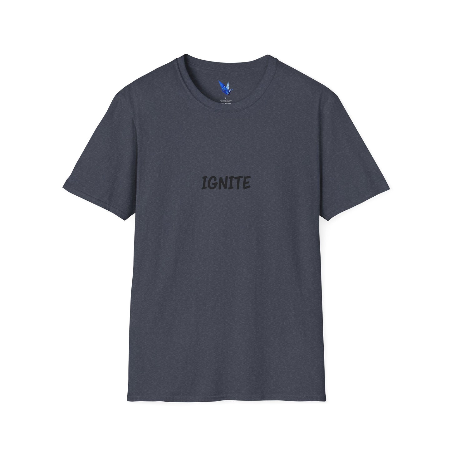 Ignite Skull T-Shirt — 'Ignite' Text & Flaming Skull 'LIT' Graphic Printify