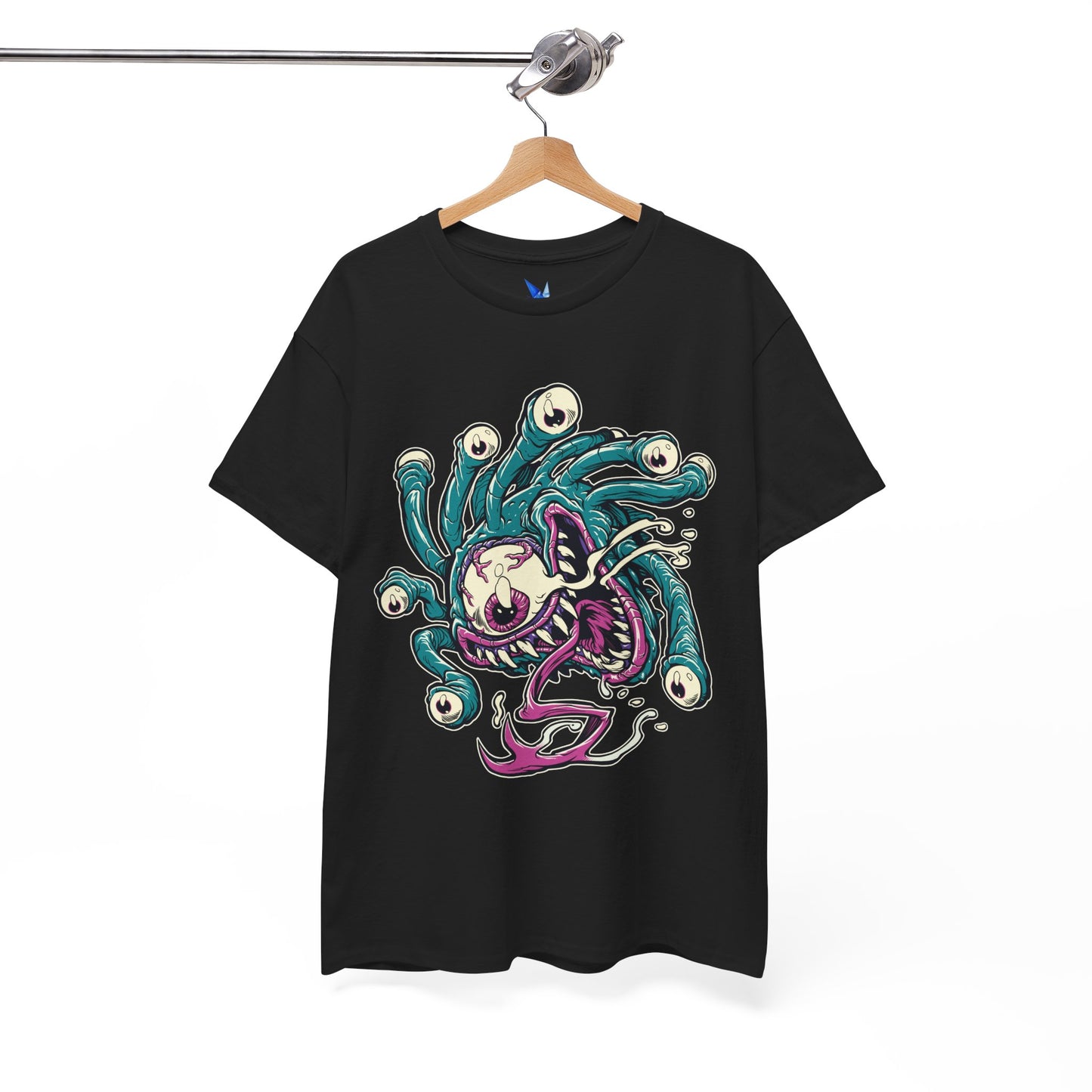 Eye Monster Graphic Tee — Retro Horror Tentacle Skull Shirt Printify