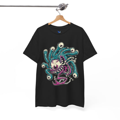 Eye Monster Graphic Tee — Retro Horror Tentacle Skull Shirt Printify