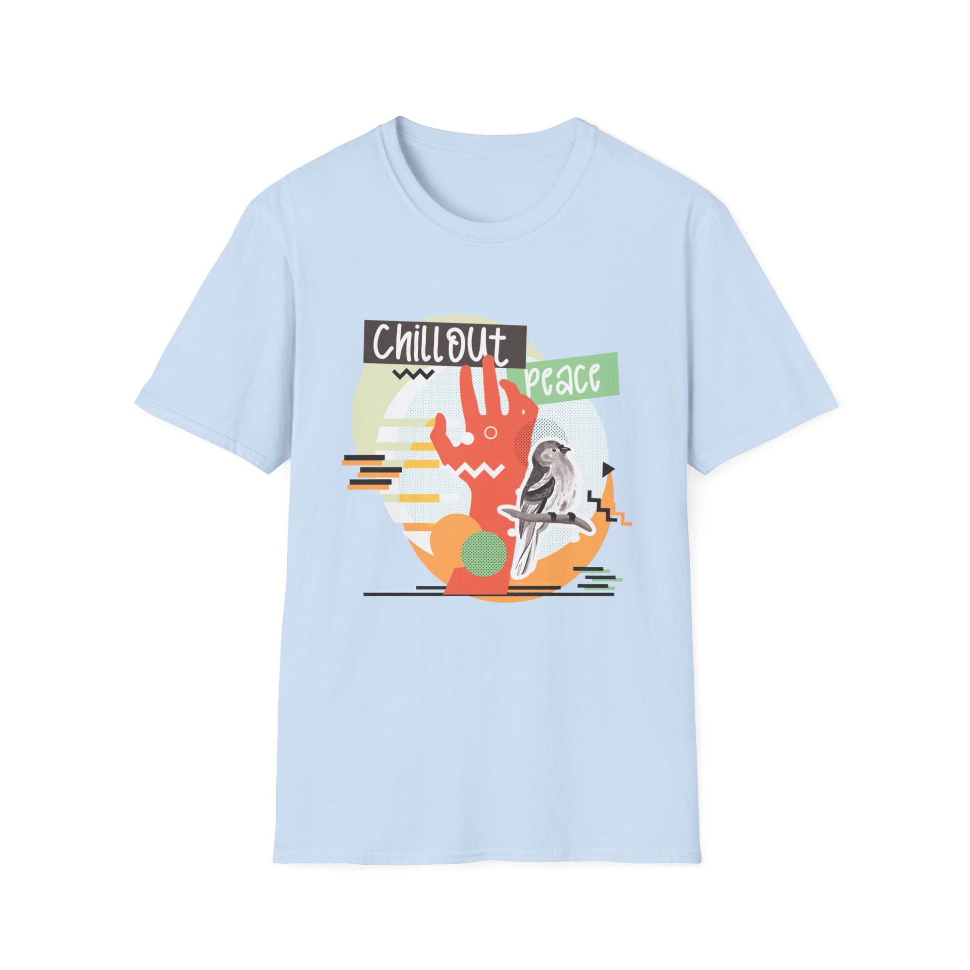 Chill Out Peace Graphic T-Shirt — Retro Surf Vibe Tee Printify