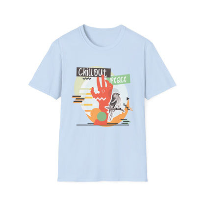 Chill Out Peace Graphic T-Shirt — Retro Surf Vibe Tee Printify