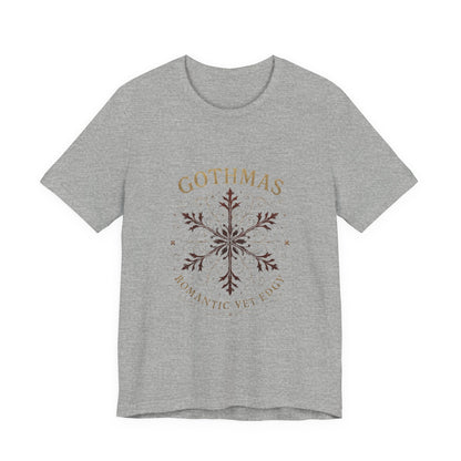Gothmas Snowflake Tee — 'GOTHMAS Romantic Yet Edgy' Gothic Holiday T-Shirt Printify