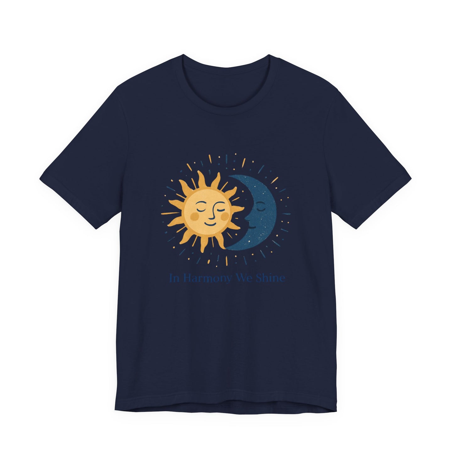 Sun & Moon Harmony Tee — "In Harmony We Shine" Graphic T-Shirt Printify