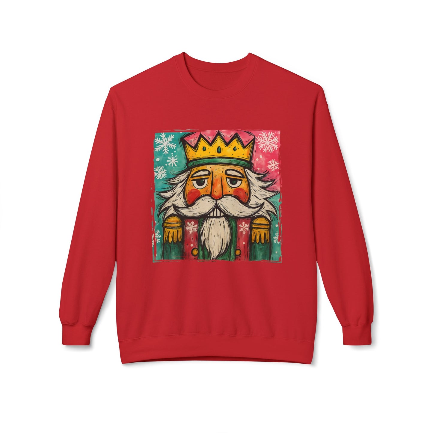 Nutcracker King Sweatshirt — Vintage Holiday Crewneck Printify