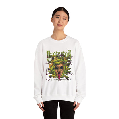 Medusa Graphic Sweatshirt — 'Protestor' Horror Myth Printify