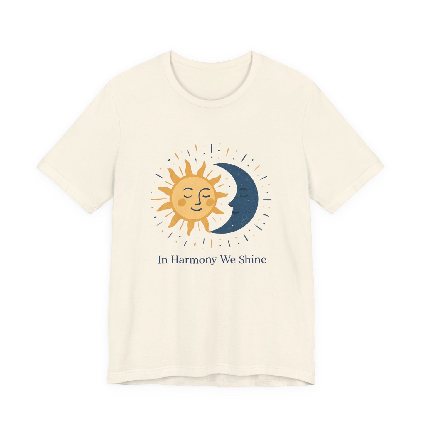 Sun & Moon Harmony Tee — "In Harmony We Shine" Graphic T-Shirt Printify