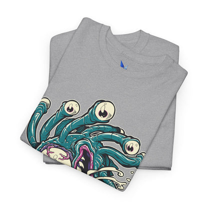 Eye Monster Graphic Tee — Retro Horror Tentacle Skull Shirt Printify