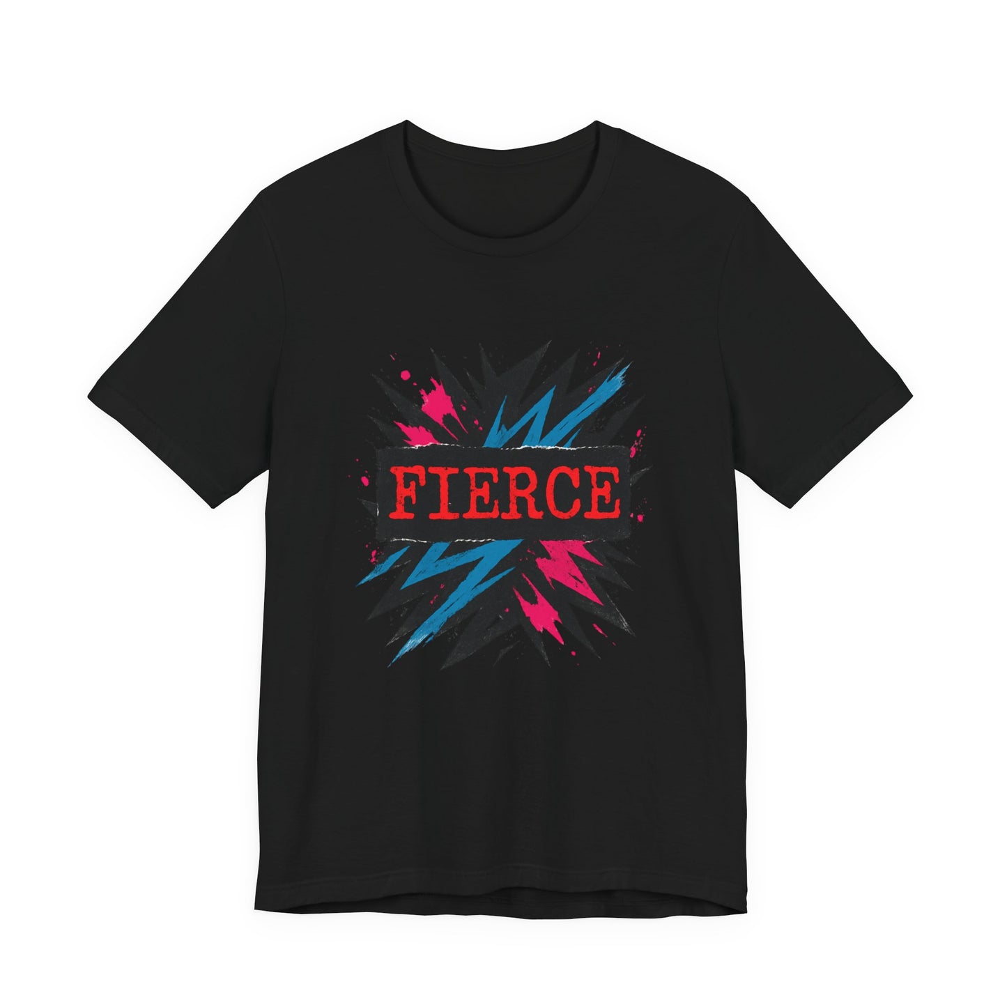 Fierce Graphic Tee — Bold Lightning Burst Design T-Shirt Printify