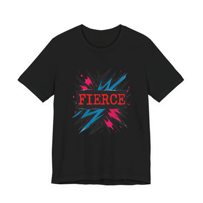 Fierce Graphic Tee — Bold Lightning Burst Design T-Shirt Printify
