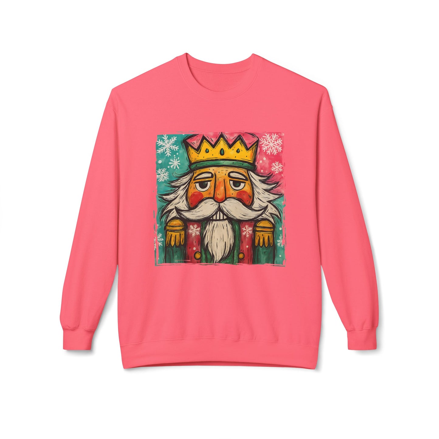 Nutcracker King Sweatshirt — Vintage Holiday Crewneck Printify