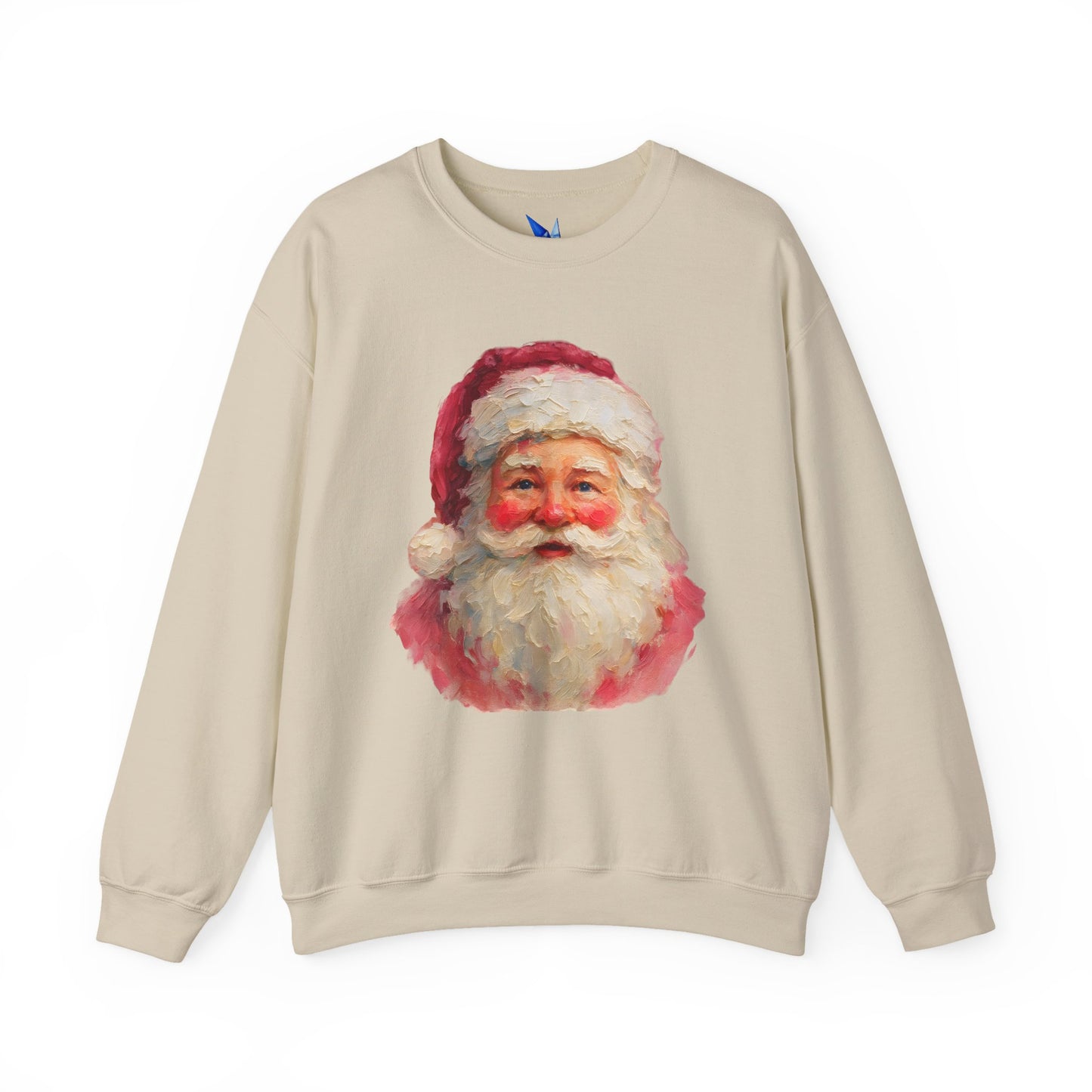 Santa Claus Vintage Portrait Crewneck Sweatshirt Printify