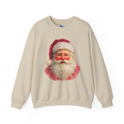Santa Claus Vintage Portrait Crewneck Sweatshirt Printify