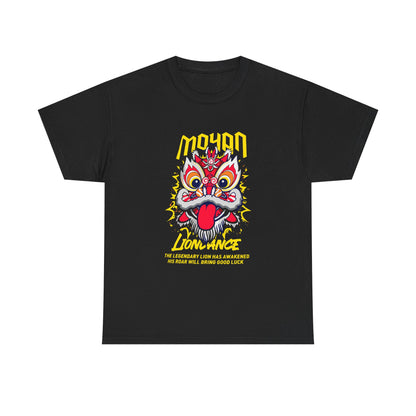 Lion Dance T-Shirt — 'Moyan' Colorful Chinese Lion Mask Graphic Tee Printify