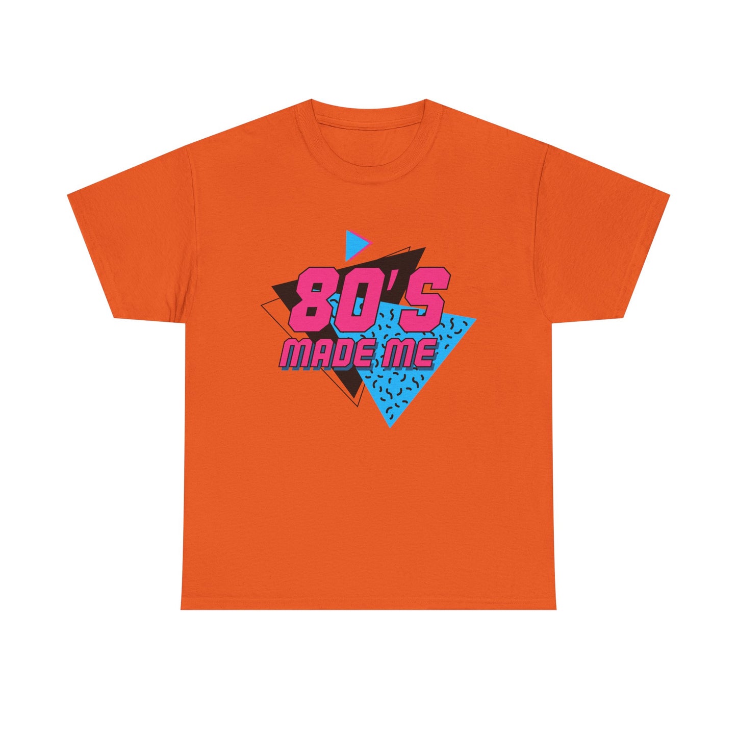 80's Made Me T-Shirt — Retro 1980s Neon Vintage Graphic Tee Printify