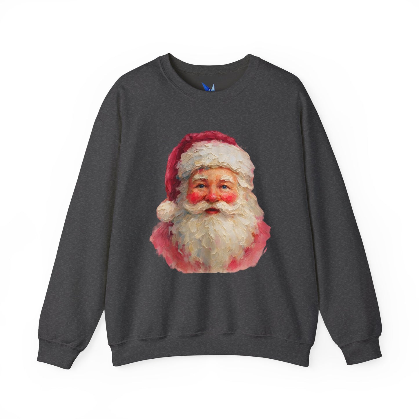 Santa Claus Vintage Portrait Crewneck Sweatshirt Printify