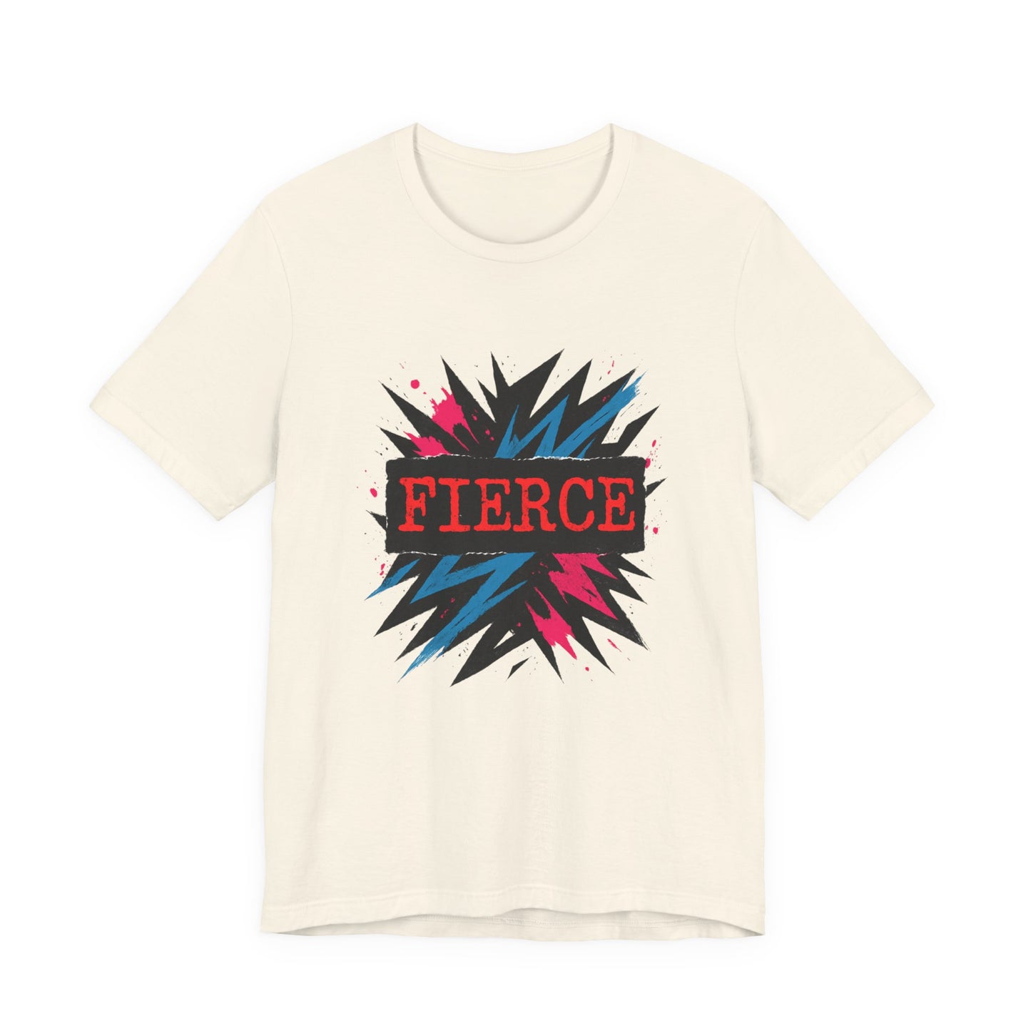 Fierce Graphic Tee — Bold Lightning Burst Design T-Shirt Printify