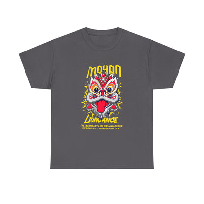 Lion Dance T-Shirt — 'Moyan' Colorful Chinese Lion Mask Graphic Tee Printify