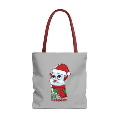 Elf Esteem Christmas Tote Bag – Cute Santa Elf Holiday Tote Printify