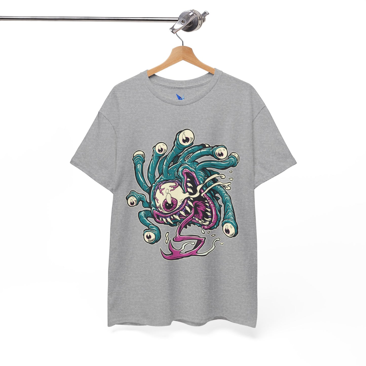 Eye Monster Graphic Tee — Retro Horror Tentacle Skull Shirt Printify