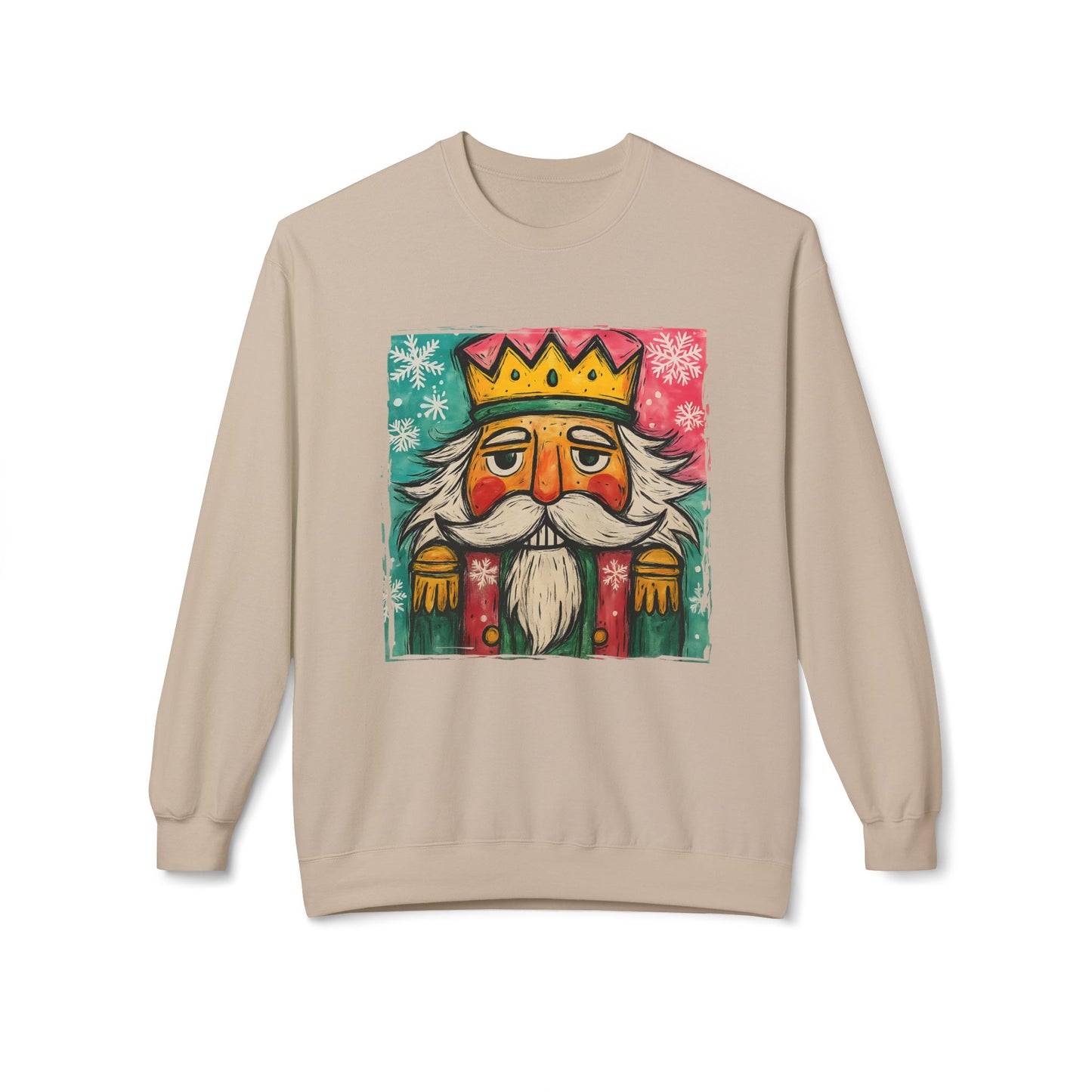 Nutcracker King Sweatshirt — Vintage Holiday Crewneck Printify