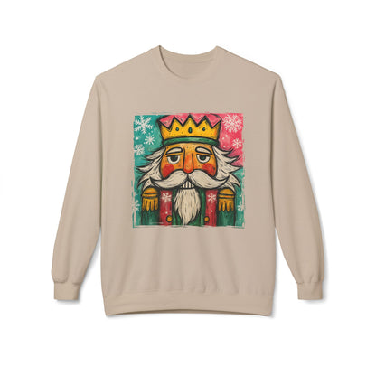 Nutcracker King Sweatshirt — Vintage Holiday Crewneck Printify
