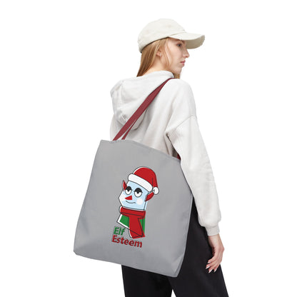 Elf Esteem Christmas Tote Bag – Cute Santa Elf Holiday Tote Printify