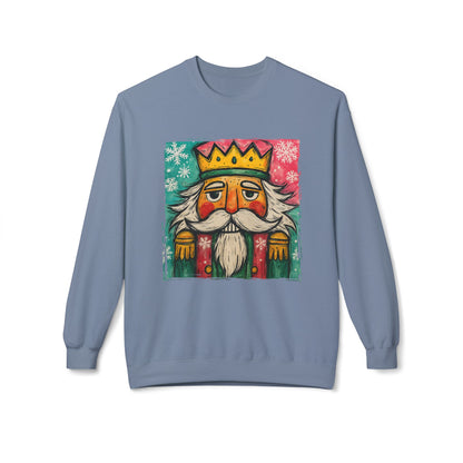 Nutcracker King Sweatshirt — Vintage Holiday Crewneck Printify