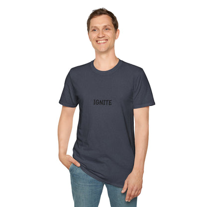 Ignite Skull T-Shirt — 'Ignite' Text & Flaming Skull 'LIT' Graphic Printify
