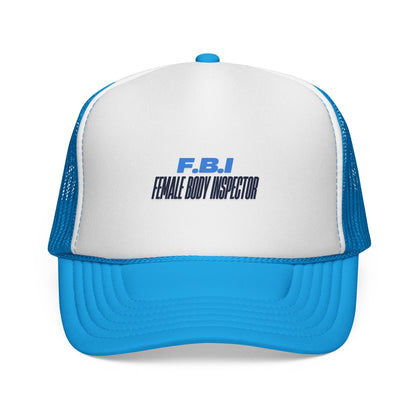 Trucker Cap — FBI (Female body inspector) Vintage Patch Hat Printify