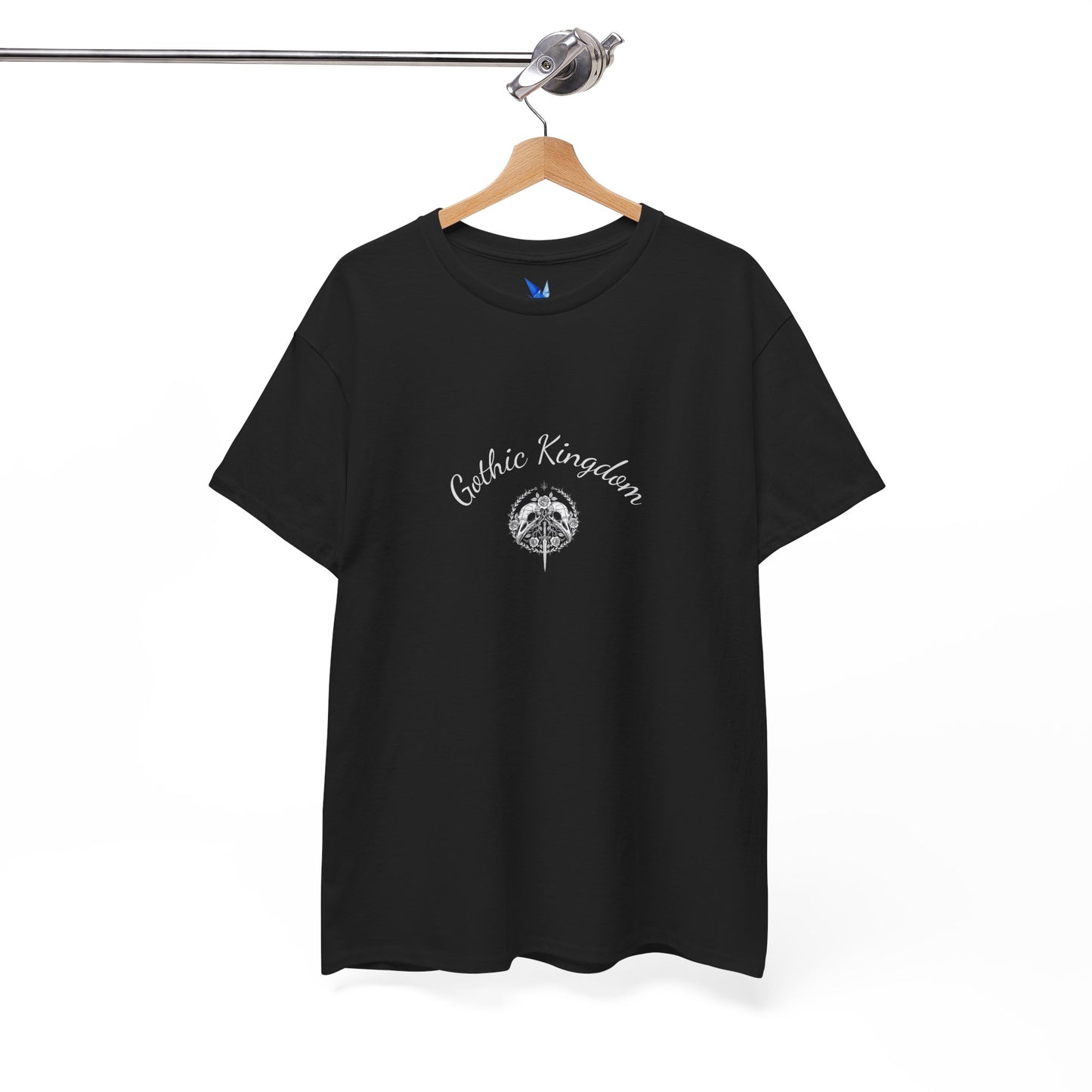 Gothic Kingdom T-Shirt — Raven Skull & Dagger Vintage Gothic Tee Printify