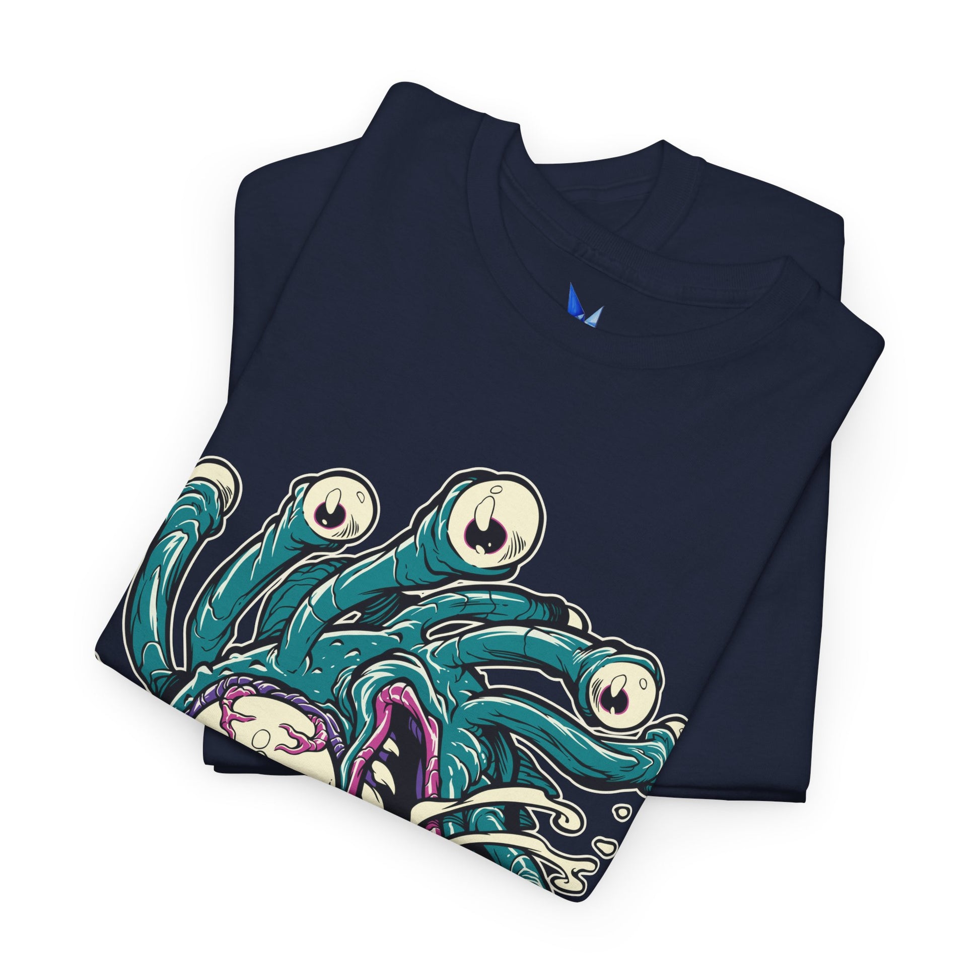 Eye Monster Graphic Tee — Retro Horror Tentacle Skull Shirt Printify