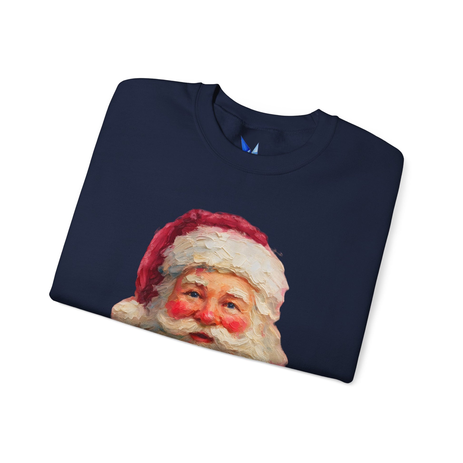 Santa Claus Vintage Portrait Crewneck Sweatshirt Printify
