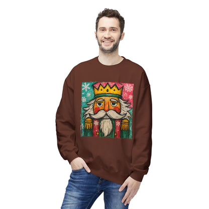 Nutcracker King Sweatshirt — Vintage Holiday Crewneck Printify