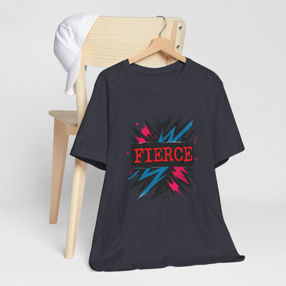 Fierce Graphic Tee — Bold Lightning Burst Design T-Shirt Printify