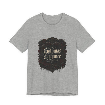 Gothmas Elegance T-Shirt — Gothic Christmas Holiday Tee Printify