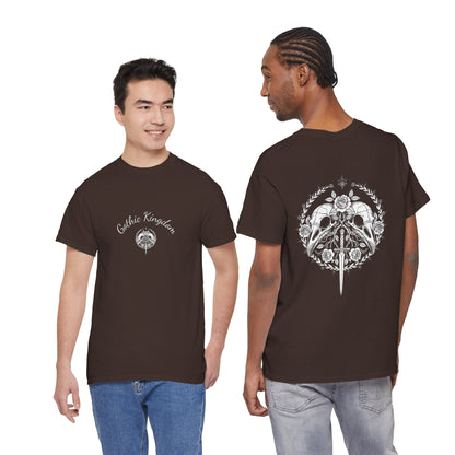 Gothic Kingdom T-Shirt — Raven Skull & Dagger Vintage Gothic Tee Printify