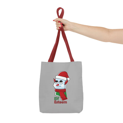 Elf Esteem Christmas Tote Bag – Cute Santa Elf Holiday Tote Printify