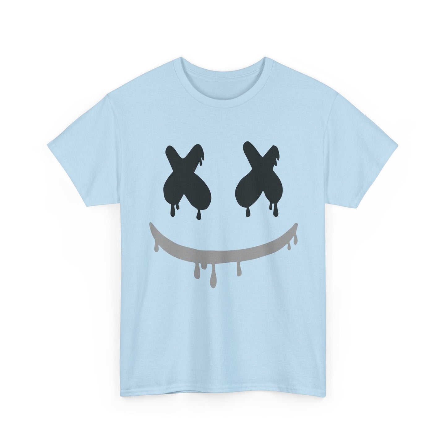 Drip Smile Tee — Grunge X-Eyes Graphic T-Shirt Printify