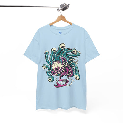 Eye Monster Graphic Tee — Retro Horror Tentacle Skull Shirt Printify