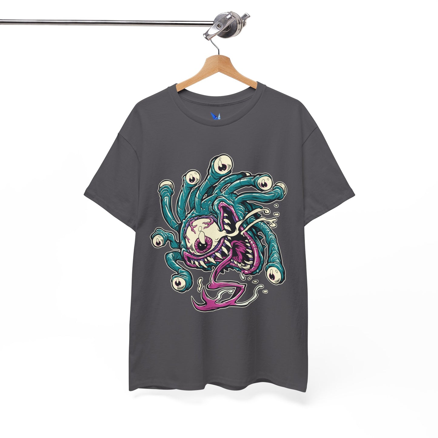 Eye Monster Graphic Tee — Retro Horror Tentacle Skull Shirt Printify