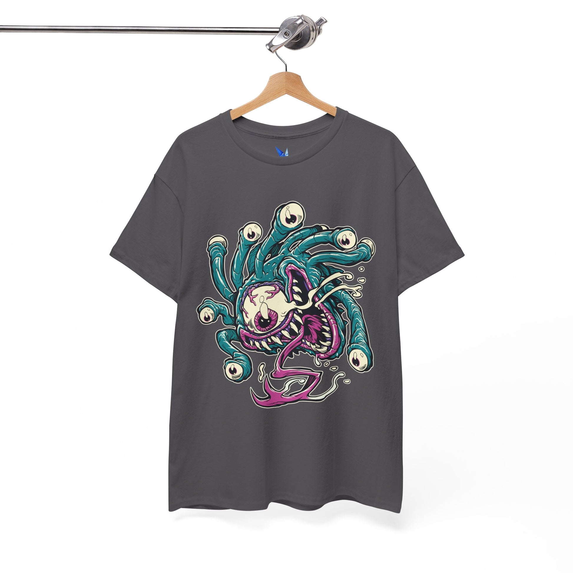 Eye Monster Graphic Tee — Retro Horror Tentacle Skull Shirt Printify