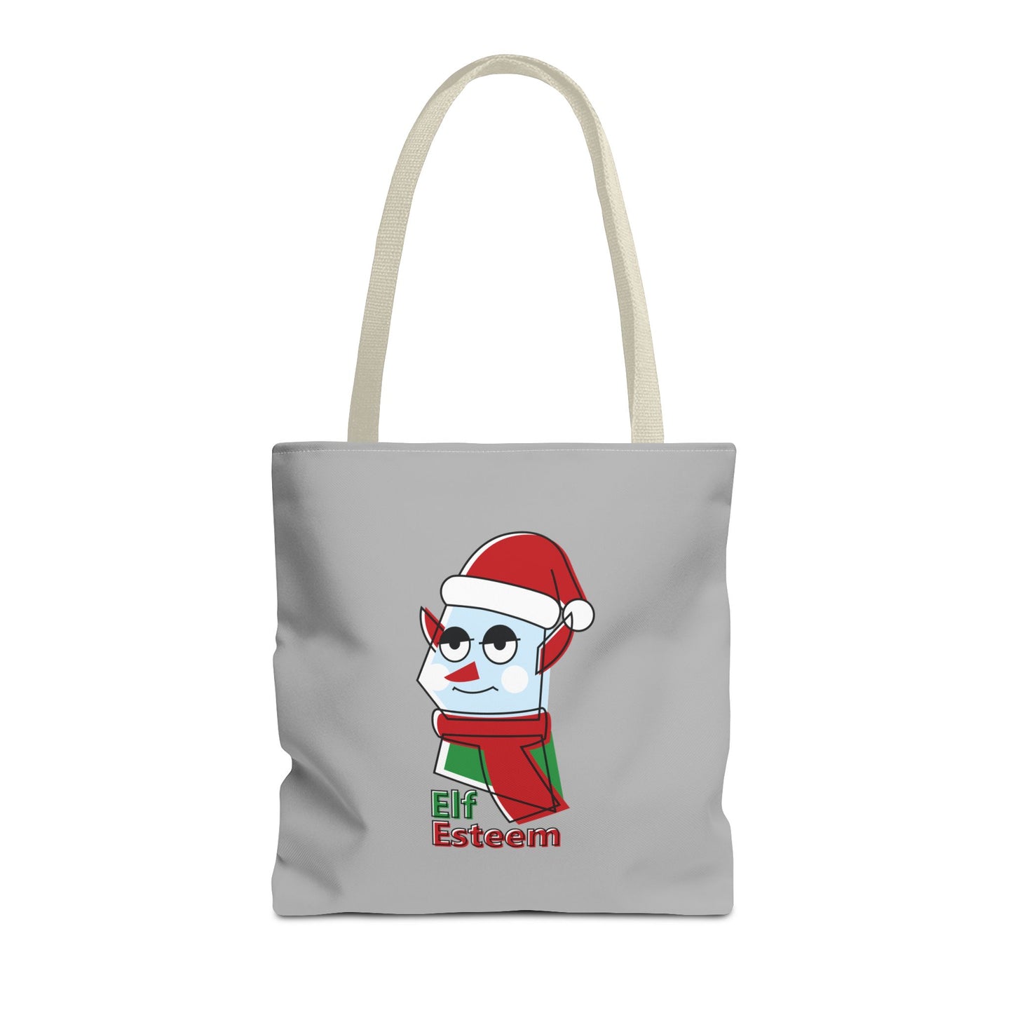 Elf Esteem Christmas Tote Bag – Cute Santa Elf Holiday Tote Printify
