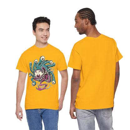 Eye Monster Graphic Tee — Retro Horror Tentacle Skull Shirt Printify