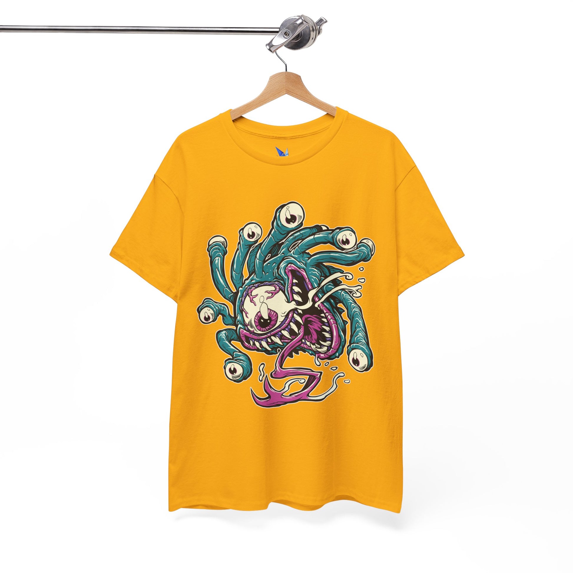 Eye Monster Graphic Tee — Retro Horror Tentacle Skull Shirt Printify
