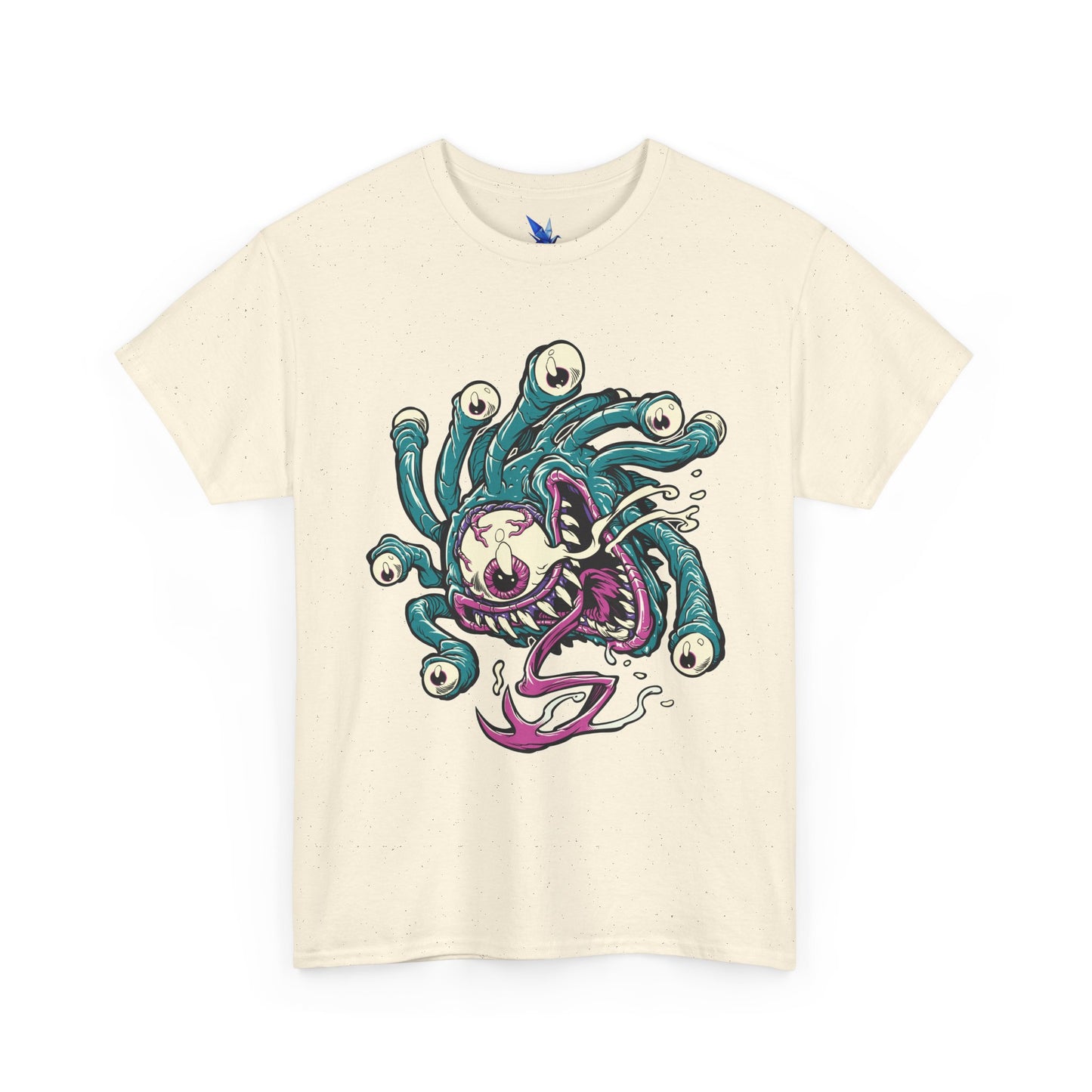 Eye Monster Graphic Tee — Retro Horror Tentacle Skull Shirt Printify