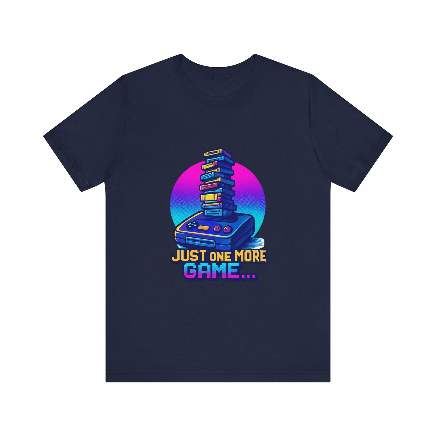 Retro Gaming Tee — "Just One More Game" Classic Console Graphic Printify