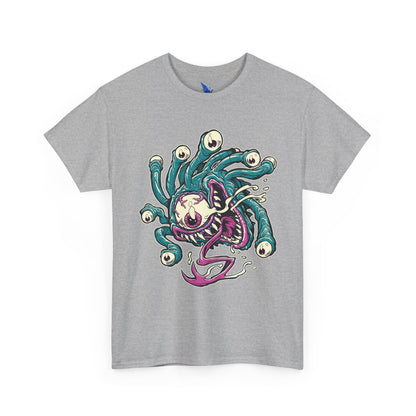 Eye Monster Graphic Tee — Retro Horror Tentacle Skull Shirt Printify